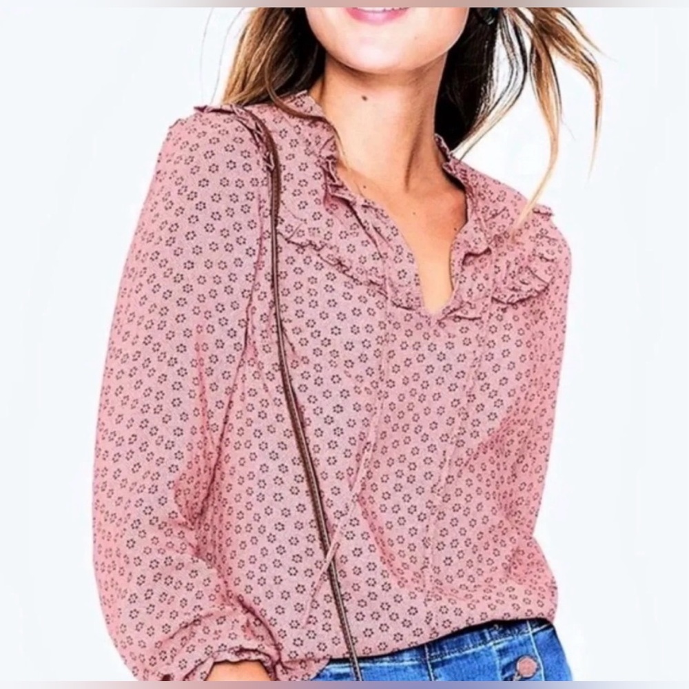 BODEN Pink Floral Blouse